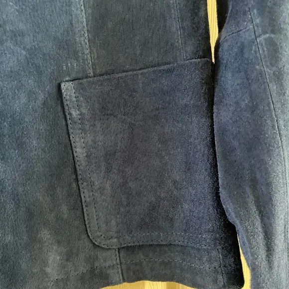 Chadwicks Blue Suede Blazer- Sz 6 - Picture 7 of 8